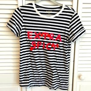 kate spade ‘Extra Spicy’ striped tee